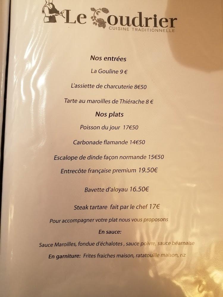 Le Coudrier - Menu Image 1